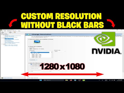 How To Get Custom Stretch Resolution Without Black Bars Nvidia Control Panel