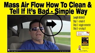 How to | Tell If You Really Need a Mass Air Flow Sensor | Auto Repair | Wesley Harrison | Clean|MAF