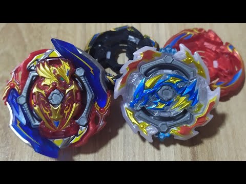 UNION ACHILLES .Cn.Xt+ Retsu vs 3 DRAGON .St.Ch Zan - Batalha Beyblade Burst