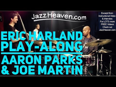 Eric Harland Trio Blues with Aaron Parks & Joe Martin JazzHeaven.com "Jazz Drumming" Video