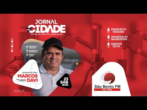 Jornal da Cidade  Entrevista o pré-candidato a prefeito de São Bento - Marcos Davi 23/03/2024
