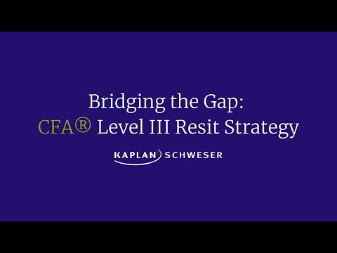 Bridging the Gap: CFA® Level III Resit Strategy