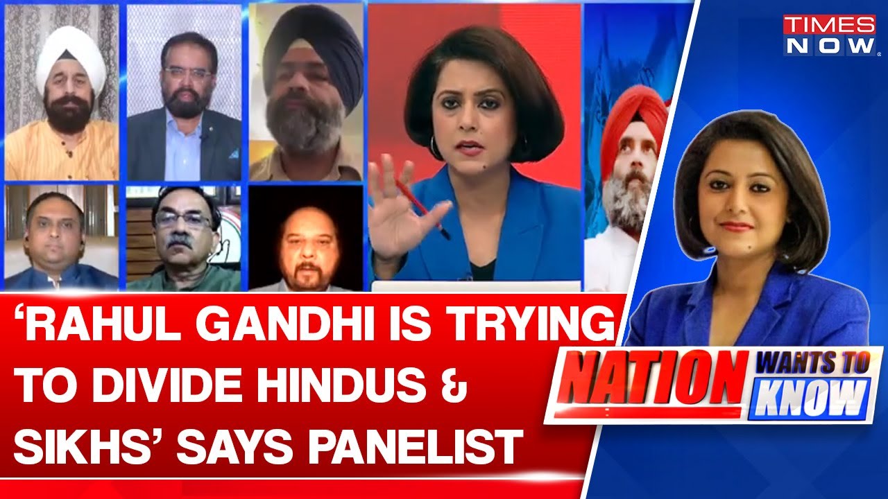Rahul Gandhi Is Trying To Wedge Between Hindus & Sikhs, Panelist Abhishek Sudhir Makes Big Claim