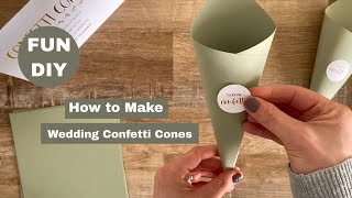 How to Assemble Confetti Cones