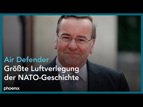 "Air Defender 2023": Pressekonferenz mit Boris Pistorius und Jens Stoltenberg