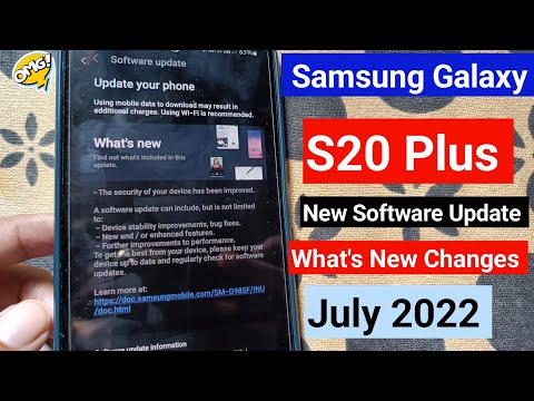 Samsung Galaxy S20 Plus New Update July 2022 | Samsung S20 Plus New Software Update