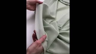 8058-64 Искусственный креп-шёлк цвет Полынь 120 гр/м2, 150 см на YouTube