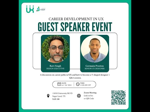 Becoming a T Shaped UX Pro - With Ravi Singh and Germain Preston