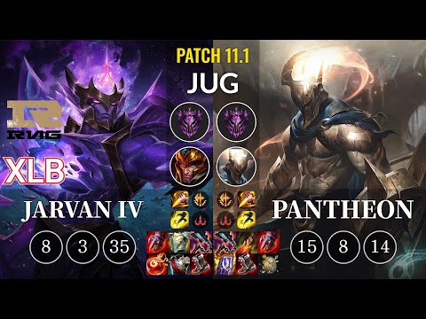RNG XLB Jarvan IV vs Pantheon Jungle - KR Patch 11.1