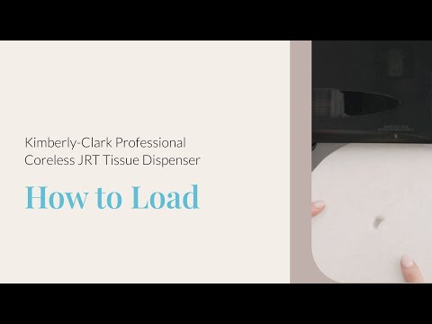 How to Load a Kimberly-Clark Professional® Coreless JRT Twin Tissue Dispenser