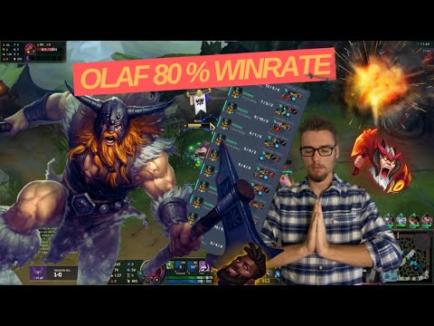 OLAF 80% WINRATE EN MASTER PICK OVER BROKEN 1V9 TOUTES MES GAMES (TOP 10 world olaf en 3 semaines)