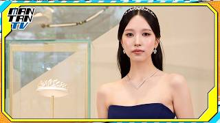 TWICEミナ、大阪・心斎橋でテープカット　タイトドレス×ジュエリーでドレスアップ　関西出身で「実家に行って母のオムライスが食べたい」と語る