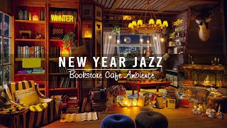 New York Bookstore Cafe Ambience 2023☕ Relaxing Sweet Jazz Instrumental Music for Work, Study, Sleep