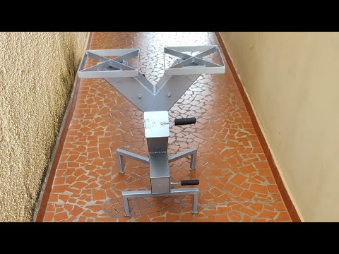 como fazer fogão a lenha portátil foguete com duas bocas