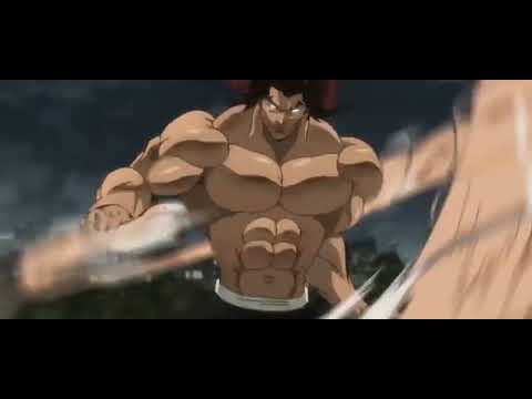 Yujiro uses a lethal move (dress) against Baki