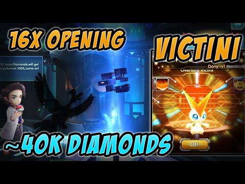 Opening 16x Capsules for Victini and getting Overlord Victini - Pokeland Legends
