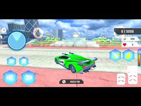 Flying Police Helicopter Car Transform Robot Games - Android Gameplay