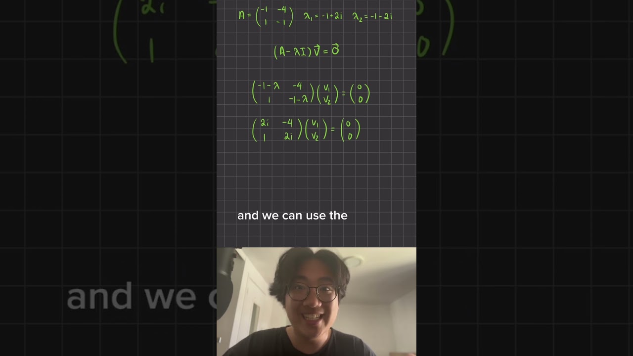 Shortcut for finding an eigenvector with complex eigenvalues