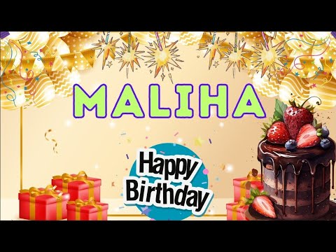 Happy Birthday to You Maliha💞| Birthday Song for Maliha🎉| Nobel English