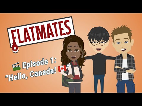 フラットメイト Ep.1: ハロー、カナダ！| English Panda ESLシリーズ (Flatmates - Episode 1: Hello, Canada! | English Panda ESL Series)