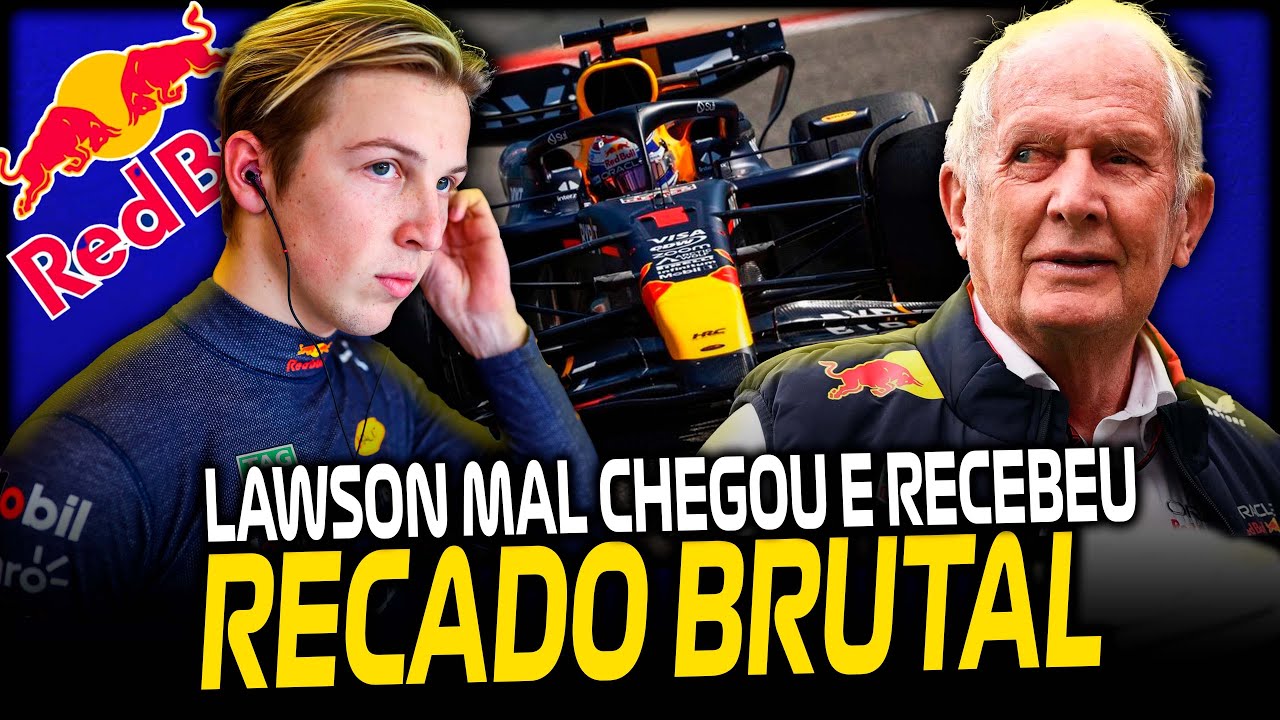 RED BULL JÁ CORTOU AS ASAS DE LAWSON, BLINDANDO VERSTAPPEN