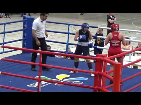 Boxen: Daniela Singh - Kristina Sloboyanikov (Int. Frauenboxturnier #20)