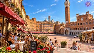 SIENA ITALY ✨ Grand squares & narrow Streets in TUSCANY 4K Walking tour asmr
