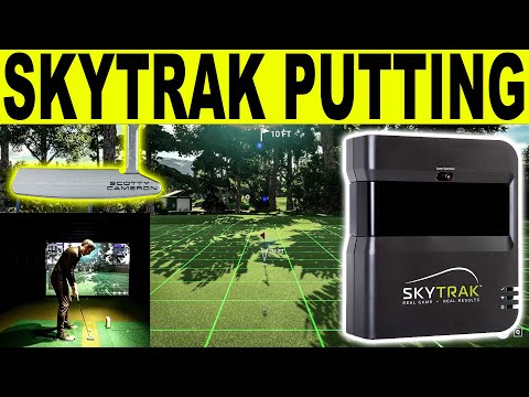 Part of a video titled SKYTRAK GOLF SIMULATOR PUTTING SETUP - YouTube