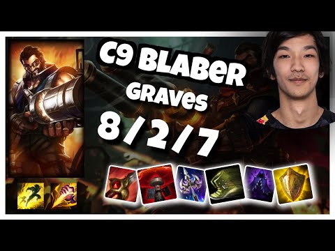 C9 Blaber Graves JUNGLE (8/2/7) vs KINDRED Gameplay Replay - Patch 10.19