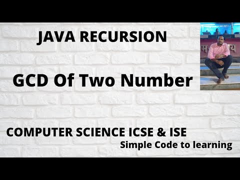 Java Program To Find G C D Using Recursion And Algorithm Hindi