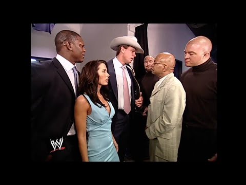 JBL arrives with his Cabinet to SmackDown! 12/02/2004