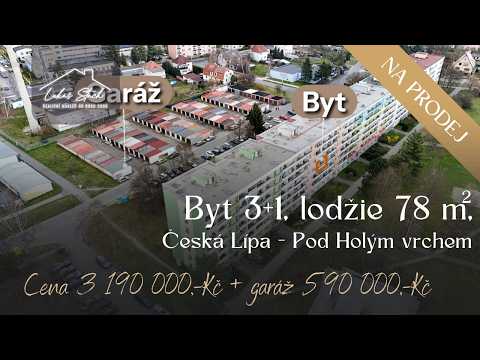 Video Byt 3+1, 78 m²  včetně lodžie + garáž a sklep