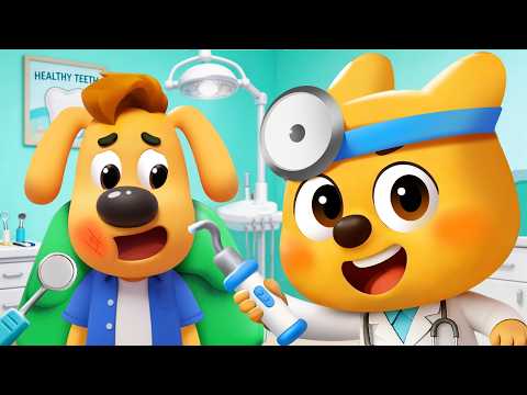 Dental Clinic | Keep Your Teeth Healthy | Good Habits | Cartoon | Sheriff Labrador