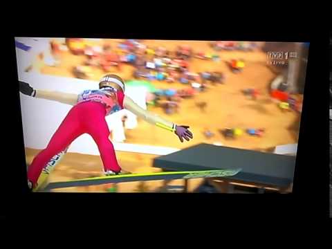 Piotr Żyła wypadek przy wybiciu  PLANICA 20.03.2015