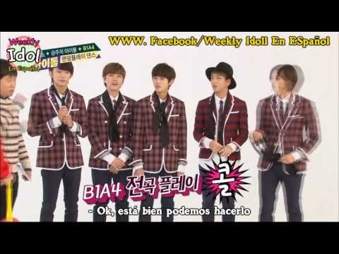 [Sub Español] 140219 Weekly Idol B1A4 (Parte 1)