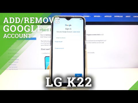 How to Add & Delete Google Account in LG K22 – Switch Google User