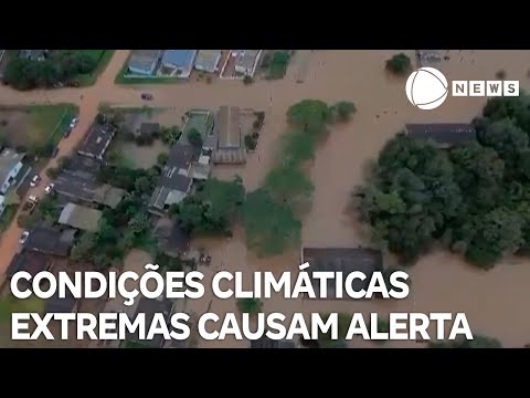 8 estados brasileiros estão em alerta por condições climáticas extremas