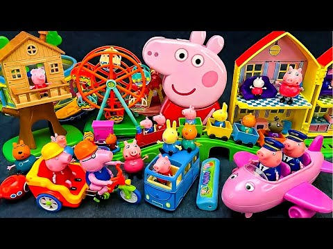 ASMR Ultimate Unboxing PEPPA PIG Train Station & Airplane Playground Toy Playset😍Satisfying Toys