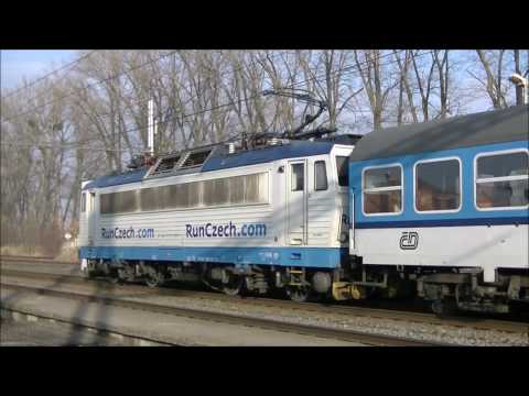 Trať 330 - 6. 12. 2016. Stroj CZ LOKO ř.741. Vlaky EC,R.Os i nákladní.