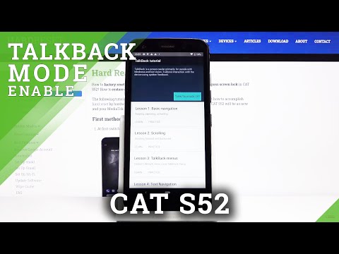 How to Use TalkBack in CAT S52 – Activate TalkBack