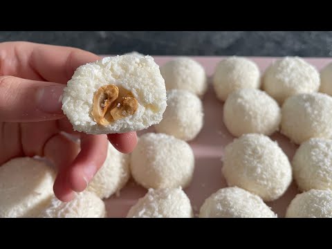 Raffaello Pralinen selber machen, mit wenig Zutaten! Einfach & Lecker❗ Kokos Pralinen in 5 Minuten.