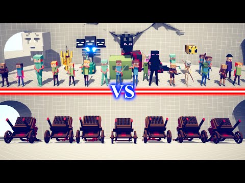 MINECRAFT TEAM vs HWACHA TEAM - Totally Accurate Battle Simulator TABS