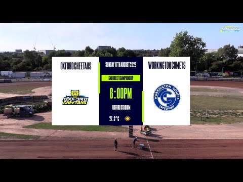 OXFORD 'Cheetahs' vs WORKINGTON 'Comets' | Championship | OXFORD SPEEDWAY TV 2025