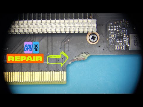 Graphics card broken PCB repair