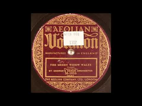 St George's Dance Orchestra - The Merry Widow Waltz (1922)