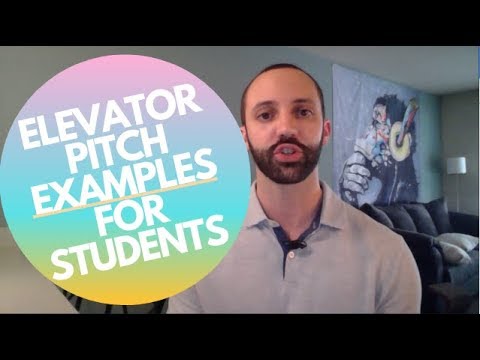 Elevator Pitch Examples for Students