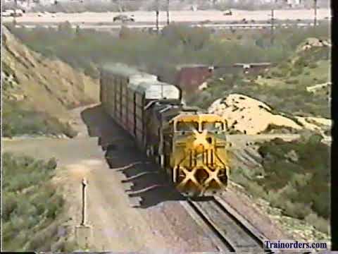 Classic Railroad Series 739 - Cajon Pass action April 13, 1996.