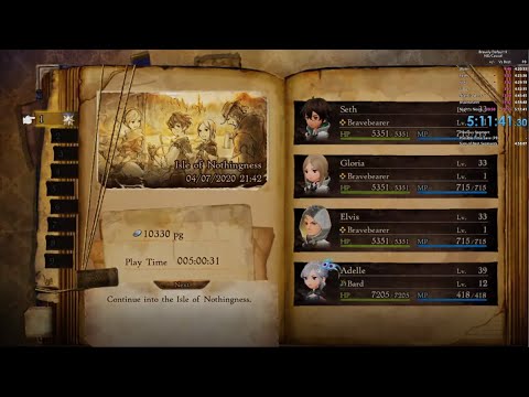 Bravely Default 2 Speedrun - True Ending in 5:11:41