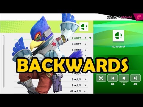 Falco Voices BACKWARDS - Super Smash Bros Ultimate