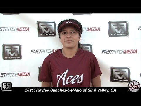 2021 Kaylee Sanchez-DeMaio First Base Softball Skills Video - Aces